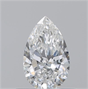 Natural Diamond 0.52 Carats, Pear with  Cut, F Color, VS2 Clarity and Certified by GIA