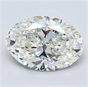 Diamante Natural 1.70 quilates, Ovalado , Color H, claridad VVS2 y certificado GIA