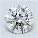 Natural Diamond 3.70 Carats, Round with Excellent Cut, G Color, VS2 Clarity and Certified by GIA