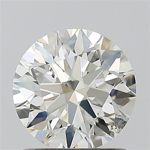 Picture of Natural Diamond 1.00 Carats, Round with Excellent Cut, J Color, SI1 Clarity and Certified by GIA