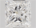 Natural Diamond 0.50 Carats, Princess with  Cut, D Color, VS2 Clarity and Certified by GIA