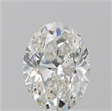Natural Diamond 1.50 Carats, Oval with  Cut, H Color, SI2 Clarity and Certified by GIA
