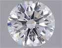 Lab Grown Diamond 1.01 Carats, Round with Ideal Cut, D Color, VS1 Clarity and Certified by IGI