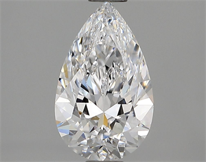 Picture of Natural Diamond 0.91 Carats, Pear with  Cut, D Color, VS1 Clarity and Certified by GIA