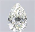 Natural Diamond 1.02 Carats, Pear with  Cut, J Color, IF Clarity and Certified by IGI