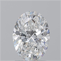 Natural Diamond 1.50 Carats, Oval with  Cut, F Color, SI1 Clarity and Certified by GIA