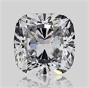 Natural Diamond 0.70 Carats, Cushion with  Cut, D Color, VVS2 Clarity and Certified by GIA