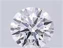Lab Grown Diamond 1.08 Carats, Round with Ideal Cut, D Color, VVS1 Clarity and Certified by IGI