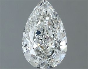 Picture of Natural Diamond 0.60 Carats, Pear with  Cut, H Color, SI1 Clarity and Certified by GIA