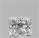 Natural Diamond 0.73 Carats, Princess with  Cut, E Color, SI1 Clarity and Certified by GIA