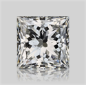 Natural Diamond 1.03 Carats, Princess with  Cut, H Color, VS1 Clarity and Certified by GIA
