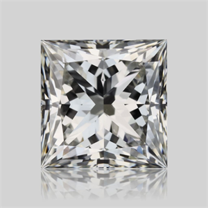 Picture of Natural Diamond 1.03 Carats, Princess with  Cut, H Color, VS1 Clarity and Certified by GIA