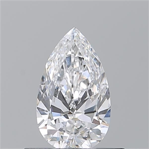 Picture of Natural Diamond 0.50 Carats, Pear with  Cut, D Color, VS1 Clarity and Certified by GIA