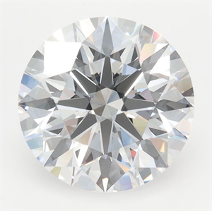 Picture of Lab Grown Diamond 3.40 Carats, Round with Ideal Cut, D Color, VVS1 Clarity and Certified by IGI