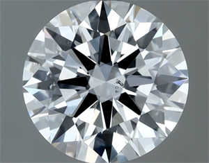 Foto Diamante Natural 0.74 quilates, Redondo , Color E, claridad SI1 y certificado GIA de