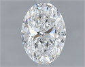 Natural Diamond 0.70 Carats, Oval with  Cut, D Color, VVS1 Clarity and Certified by GIA