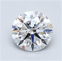 Natural Diamond 1.50 Carats, Round with Very Good Cut, D Color, SI1 Clarity and Certified by GIA