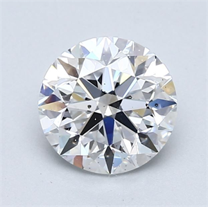 Picture of Natural Diamond 1.50 Carats, Round with Very Good Cut, D Color, SI1 Clarity and Certified by GIA