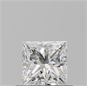 Diamante Natural 0.50 quilates, Princesa , Color E, claridad VS1 y certificado GIA