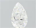 Natural Diamond 0.71 Carats, Pear with  Cut, D Color, VVS2 Clarity and Certified by GIA