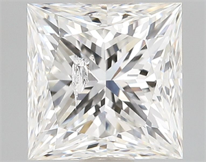 Picture of Natural Diamond 1.51 Carats, Princess with  Cut, I Color, I1 Clarity and Certified by GIA