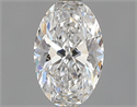 Diamante Natural 0.41 quilates, Ovalado , Color E, claridad VS2 y certificado GIA