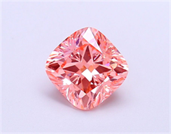 Picture of Lab Grown Diamond 1.45 Carats, CUSHION MODIFIED with  Cut, Fancy Vivid Pink Color, VS1 Clarity and Certified by IGI