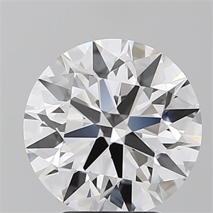 Picture of Lab Grown Diamond 3.21 Carats, Round with Ideal Cut, D Color, IF Clarity and Certified by IGI