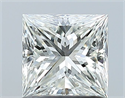 Natural Diamond 1.01 Carats, Princess with  Cut, I Color, VS1 Clarity and Certified by GIA