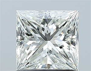 Picture of Natural Diamond 1.01 Carats, Princess with  Cut, I Color, VS1 Clarity and Certified by GIA