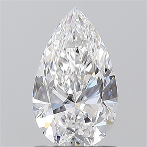 Picture of Natural Diamond 1.00 Carats, Pear with  Cut, D Color, VVS1 Clarity and Certified by GIA
