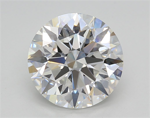 Picture of Lab Grown Diamond 4.02 Carats, Round with Excellent Cut, G Color, VS1 Clarity and Certified by GIA