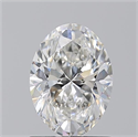 Natural Diamond 1.20 Carats, Oval with  Cut, H Color, VS2 Clarity and Certified by GIA