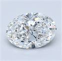 Diamante Natural 3.01 quilates, Ovalado , Color E, claridad VVS1 y certificado GIA