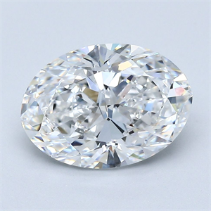 Foto Diamante Natural 3.01 quilates, Ovalado , Color E, claridad VVS1 y certificado GIA de