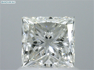 Picture of Natural Diamond 1.00 Carats, Princess with  Cut, G Color, IF Clarity and Certified by GIA