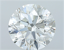 Natural Diamond 4.01 Carats, Round with Excellent Cut, J Color, SI1 Clarity and Certified by GIA