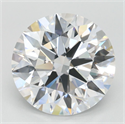 Lab Grown Diamond 3.12 Carats, Round with Ideal Cut, D Color, IF Clarity and Certified by IGI