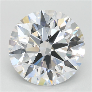 Picture of Lab Grown Diamond 3.12 Carats, Round with Ideal Cut, D Color, IF Clarity and Certified by IGI