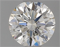 Natural Diamond 0.47 Carats, Round with Excellent Cut, H Color, VVS2 Clarity and Certified by GIA