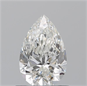 Natural Diamond 0.70 Carats, Pear with  Cut, H Color, VVS1 Clarity and Certified by GIA