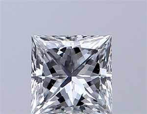 Foto Diamante Natural 0.50 quilates, Princesa , Color D, claridad VS2 y certificado GIA de
