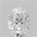 Natural Diamond 1.50 Carats, Oval with  Cut, D Color, SI2 Clarity and Certified by GIA