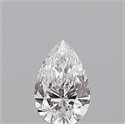 Natural Diamond 0.50 Carats, Pear with  Cut, D Color, VS2 Clarity and Certified by GIA