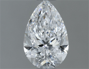 Picture of Natural Diamond 0.50 Carats, Pear with  Cut, D Color, VVS2 Clarity and Certified by GIA