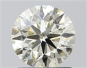 Natural Diamond 1.24 Carats, Round with Excellent Cut, J Color, SI1 Clarity and Certified by IGI