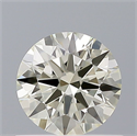 Natural Diamond 0.50 Carats, Round with Excellent Cut, N Color, VVS1 Clarity and Certified by GIA