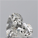 Natural Diamond 0.40 Carats, Heart with  Cut, G Color, IF Clarity and Certified by GIA