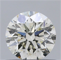 Natural Diamond 0.57 Carats, Round with Excellent Cut, L Color, SI1 Clarity and Certified by GIA