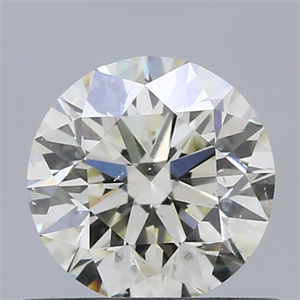Picture of Natural Diamond 0.57 Carats, Round with Excellent Cut, L Color, SI1 Clarity and Certified by GIA